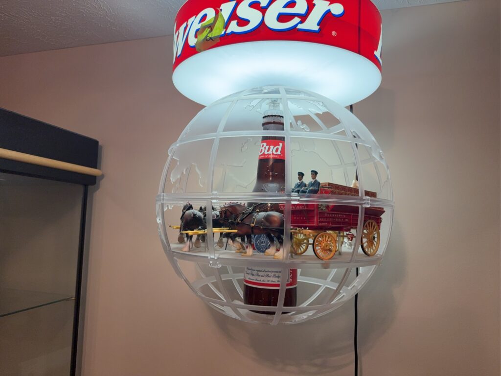 Lot 2 Rotating Budweiser Light